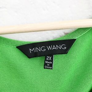 Ming Wang Tops - Ming Wang Plus Size Scoopneck Tank Green Ming Wang Tops - Ming Wang Plus Size Scoopneck Tank Green